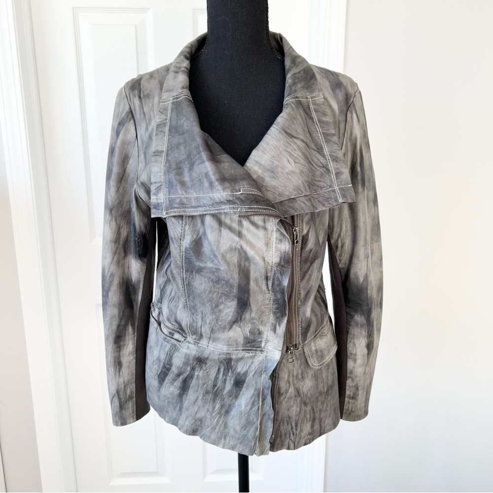 LAST Chance Summum Distressed Luxury Soft Leather Moto Jacket